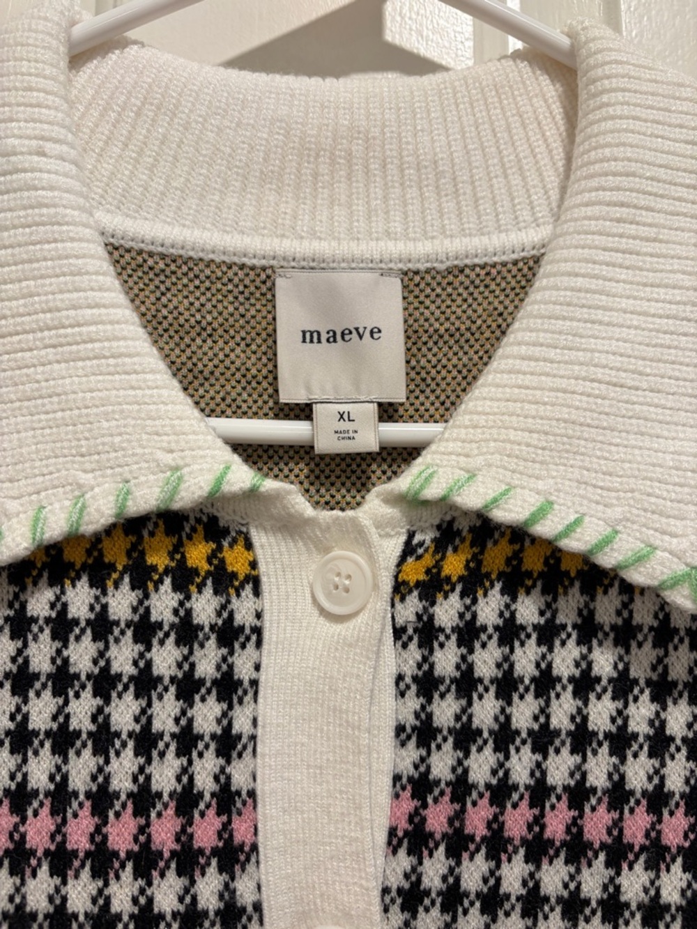 MAEVE 
Buttondown Sweater Shift Mini Dress - Picture 3 of 6